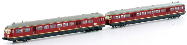 Kato HobbyTrain Lemke H2690S - 2pc German Railcar Set Limburger Cigar ETA 176 004 ESA 176 004 - Sound